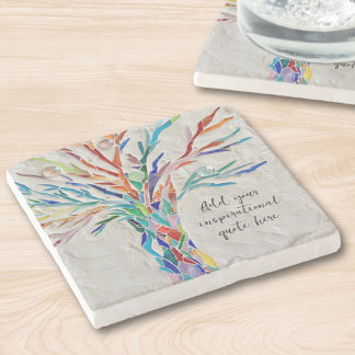 Create Your Own Inspirational Message Stone Coaster