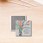 Create Your Own Inspirational / Motivational  Magnet<br><div class="desc">This decorative magnet features a mosaic tree in rainbow colors and space for you to add your inspirational quote.
Original Mosaic © Michele Davies.</div>