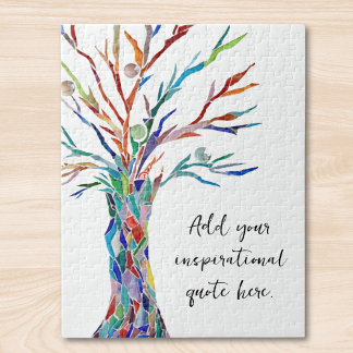 Create Your Own Inspirational Motivational Quote  Jigsaw Puzzle