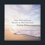 Create Your Own Inspirational Quote Beach Photo Magnet<br><div class="desc">Create Your Own Inspirational Quote Beach Photo Magnet. Create Your Own Quote Magnet – Beach Background | Personalised Inspiration Design your own daily dose of motivation with this customisable “Create Your Own Quote” magnet featuring a calming beach background. Add your favourite inspirational quote, Bible verse, affirmation, song lyric, or personal...</div>