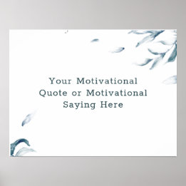 Create Your Own Inspirational Quote Watercolor Poster