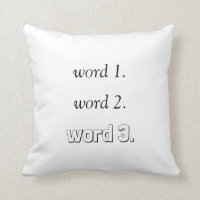Create your own inspirational text in three words