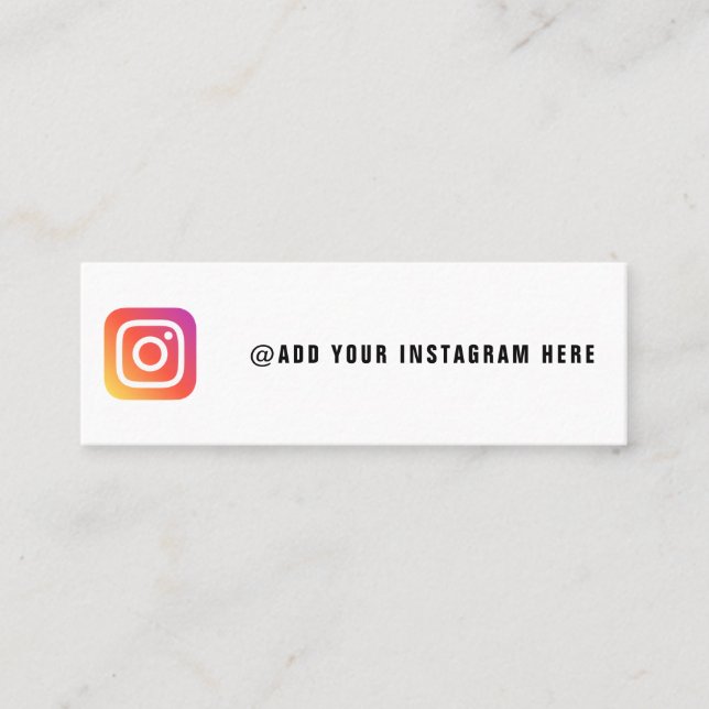 Create your own Instagram business card (Front)