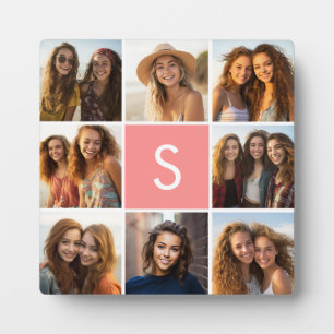 Create Your Own Instagram Collage Custom Monogram Plaque