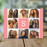 Create Your Own Instagram Collage Custom Monogram Postcard<br><div class="desc">Use 8 square photos to create a unique and personal gift. Or you can keep the hipster puppy and make a trendy keepsake. If you need to adjust the pictures,  click on the customise tool to make changes.</div>