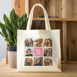 Create Your Own Instagram Collage Custom Monogram Tote Bag<br><div class="desc">You can use 8 square or Instagram photos for this design. Use 8 square photos to create a unique and personal gift. Or you can keep the hipster puppy and make a trendy keepsake. If you need to adjust the pictures,  click on the customise tool to make changes.</div>