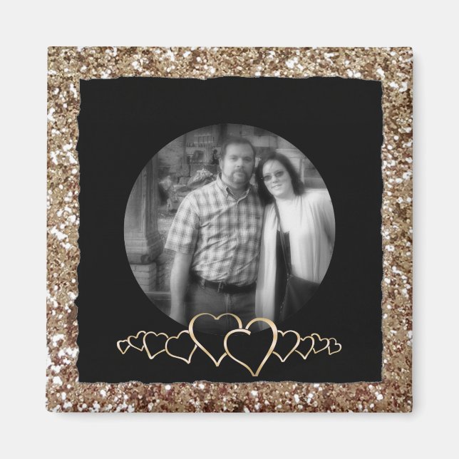 Create Your Own Instagram | DIY Photo Glitter Magnet (Front)