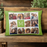 Create Your Own Instagram Photo Collage Lime Decorative Cushion<br><div class="desc">Use up to 11 square or selfie phone photos to create a unique and personal gift. Or you can keep the hipster puppy and make a trendy keepsake. If you need to adjust the pictures,  click on the customise tool to make changes.</div>