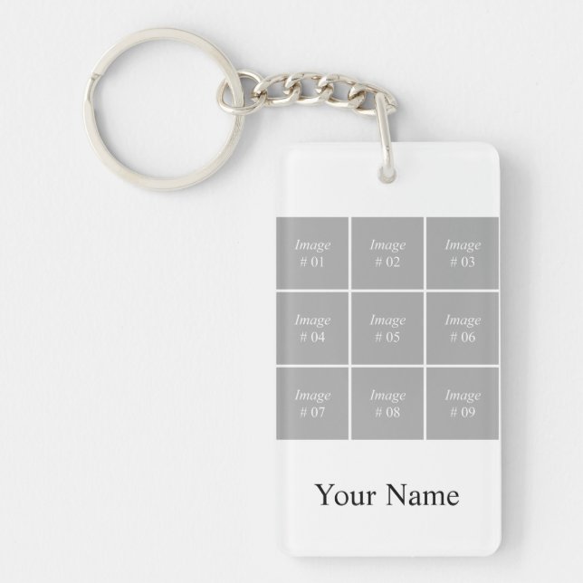 Create your own Instagram photo collection Key Ring (Front)