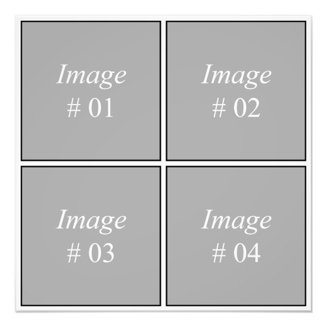 Create your own Instagram photo collection Print (Front)