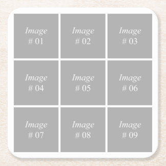 Create your own Instagram photo collection Square Paper Coaster