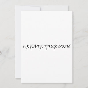 Create your own invitation