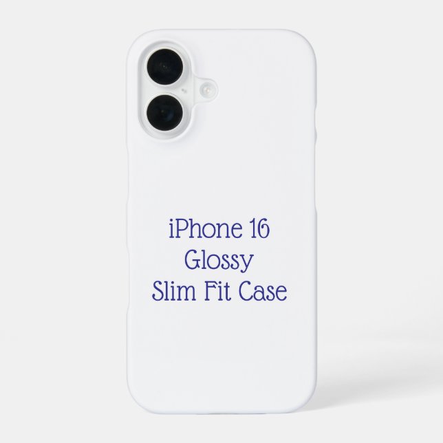 Create Your Own iPhone 16 Slim Case (Back)