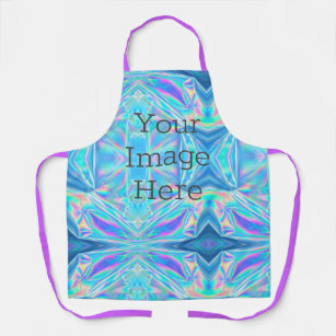 Create Your Own Iridescent Abstract Faux Metallic Apron