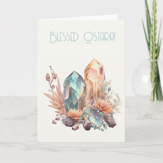 Create Your Own Iridescent Crystals Holiday Card (Front)