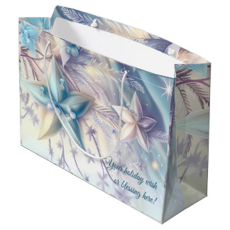 Create Your Own Iridescent Stars & Pearls Large Gift Bag