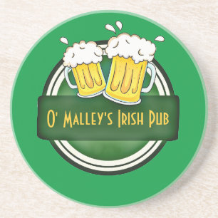Create Your Own Irish Pub Logo Coaster