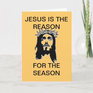 CREATE YOUR OWN JESUS IS THE REASON CARD
