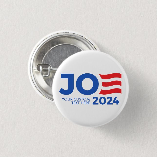 Create Your Own Joe Biden 2024 3 Cm Round Badge (Front & Back)