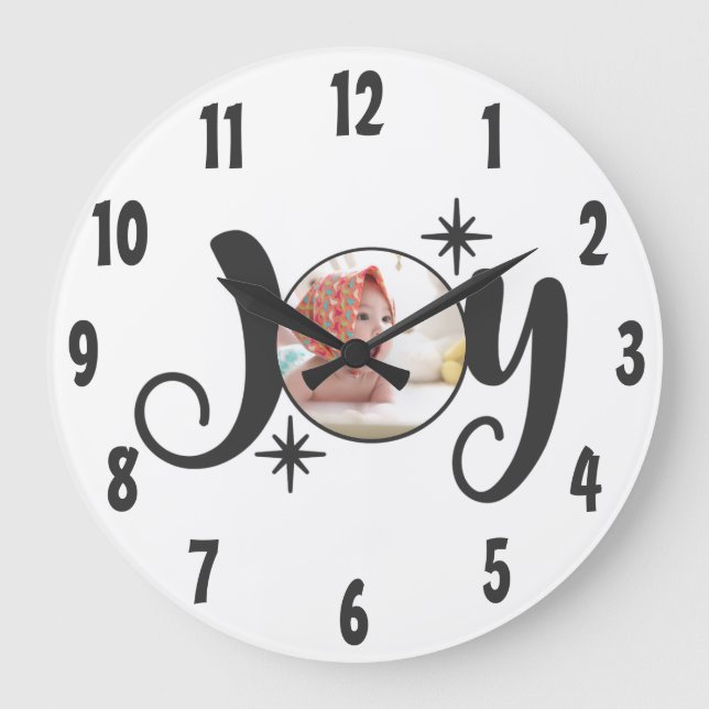 Create Your Own JOY Photo Large Clock (Front)