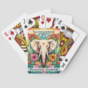 Create Your Own Jungle Elephant Matriarch Totem Playing Cards