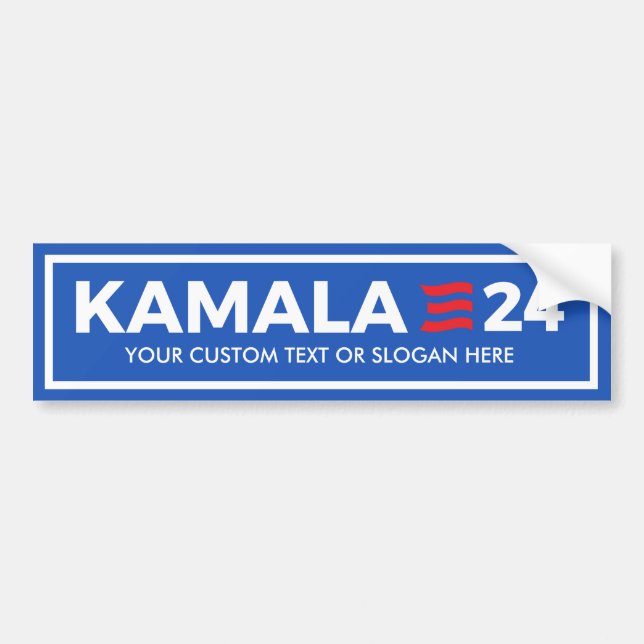 CREATE YOUR OWN KAMALA 2024 BUMPER STICKER (Front)