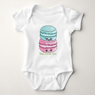 Create Your Own Kawaii Macarons Baby Bodysuit