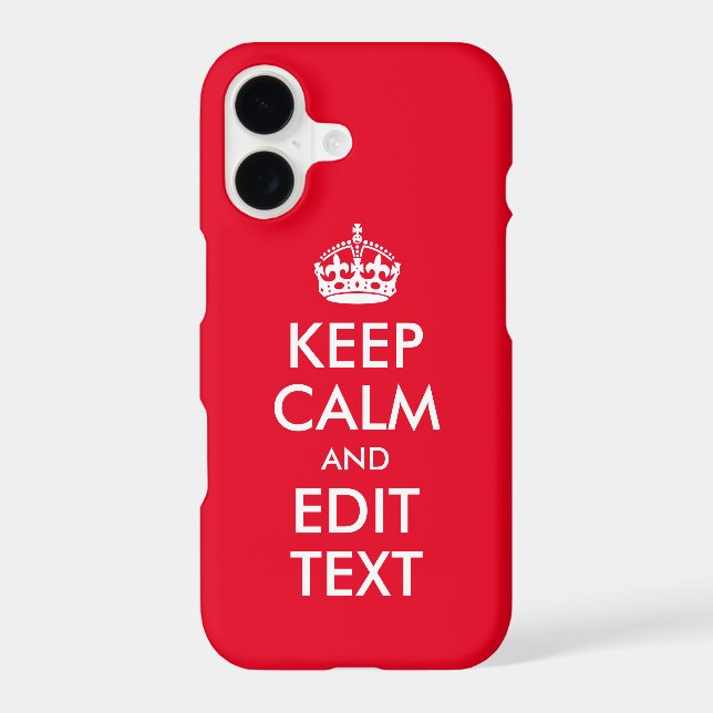 Create Your Own Keep Calm and Edit Text (Back)