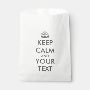 Create your own KEEP CALM Favour Bag