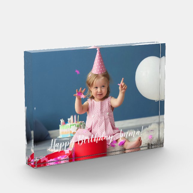 Create Your Own Keepsake Custom Photo Block (Left)