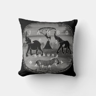 Create Your Own Kenya Tourism Travel Safari Cushion