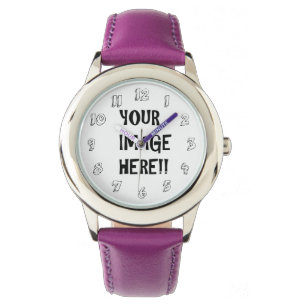 Create Your Own Kid's Stainless Steel Leather Watch