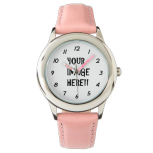 Create Your Own Kid's Stainless Steel Leather Watch