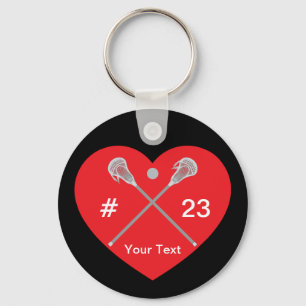 Create Your Own Lacrosse Sticks Name Number Key Ring
