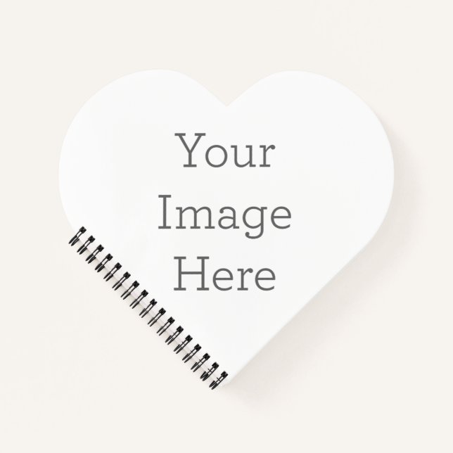 Heart Shaped Spiral Bound Notebook (Front)