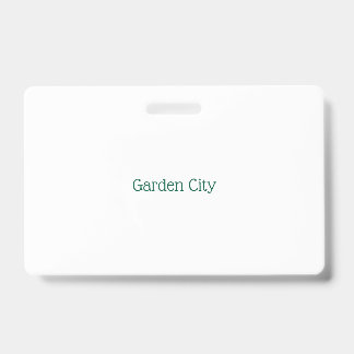 Create Your Own Landscape PVC Plastic Badge ID Badge