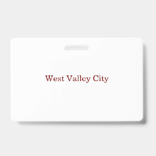Create Your Own Landscape PVC Plastic Badge ID Badge