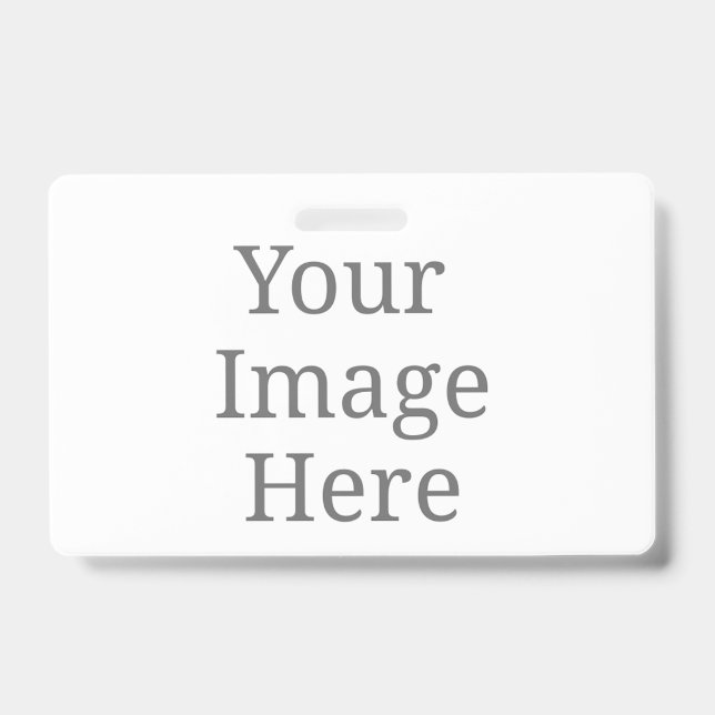 create your own landscape pvc plastic badge ID badge (Front)