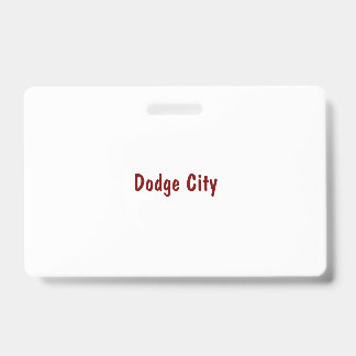 Create Your Own Landscape PVC Plastic Badge ID Badge
