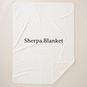 Create Your Own Large (60"x 80") Sherpa Blanket