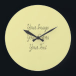 Create Your Own Large Clock<br><div class="desc">Create your own custom personalised wedding reception supplies,  decor,  favours,  gifts and more!</div>
