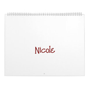Create Your Own Large English US Calendar