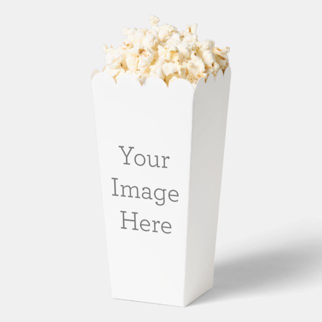 Paper Favor Box, Popcorn 9.525 cm x 8.89 cm x 19.05 cm  (Popped)