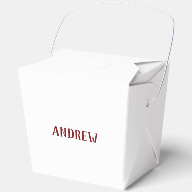 Create Your Own Large Take Out Favour Box (Front)