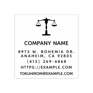 Create Your Own Law Firm Rubber Stamp