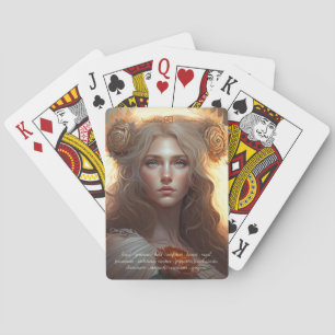Create Your Own Leo Sun Sign Zodiac Goddess Playing Cards