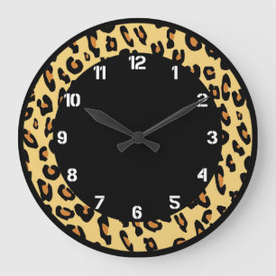 Create Your Own Leopard Skin Pattern Large Clock