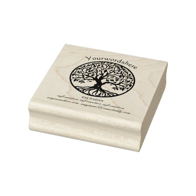 Create Your Own Life Tree Emblem Rubber Stamp (Stamp)