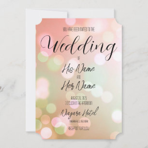 Create Your Own Light Bokeh Background Invitation