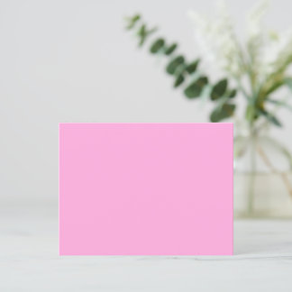 Create Your Own light magenta simple Postcard